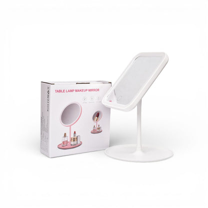 ESPEJO RECARGABLE CON LUZ CUADRADO PLASTICO DIM: 13X39X17