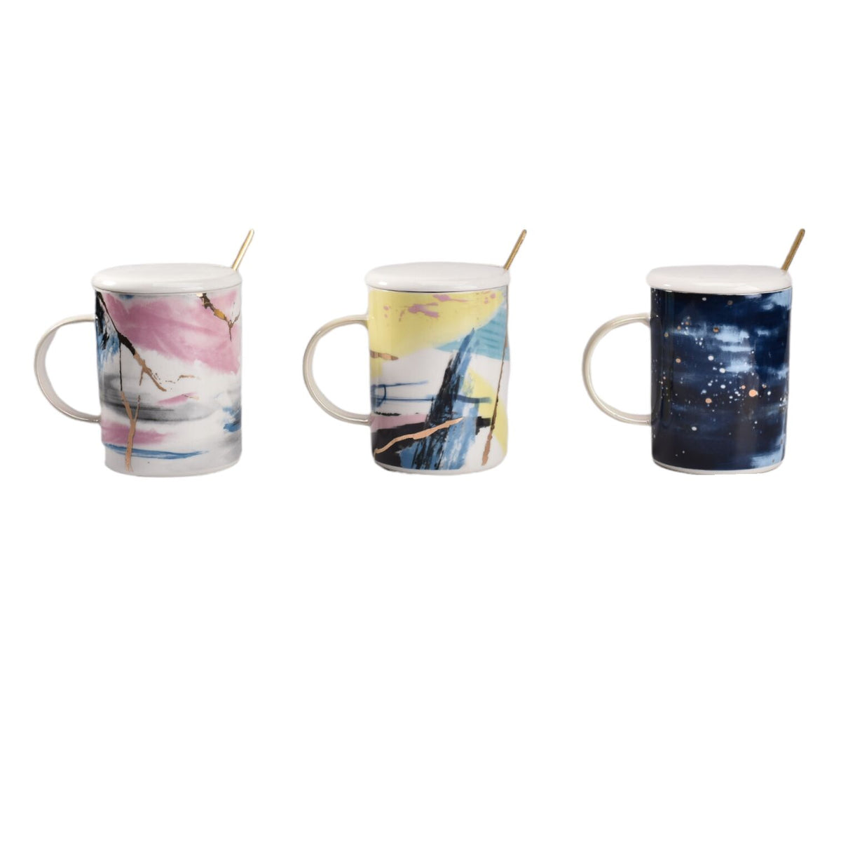 mug pocillo con cuchara ceramica