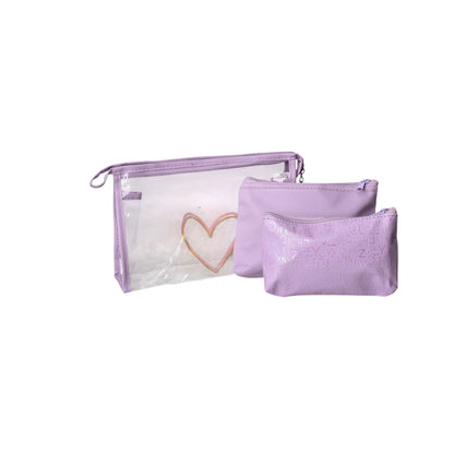COSMETIQUERA X 3 UND MAQUILLAJE POLIESTER SINTETICO PVC DIM: