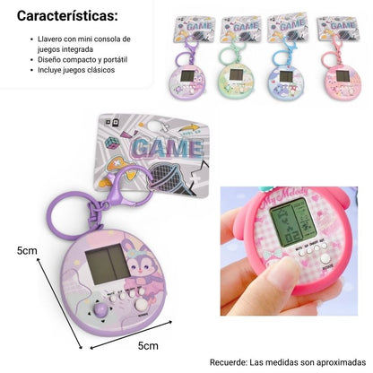 LLAVERO PLASTICO FORMA DE JUEGO DIM: 5X5