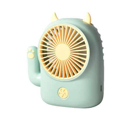VENTILADOR FORMA DE GATO RECARGABLE PLASTICO CON CABLE USB