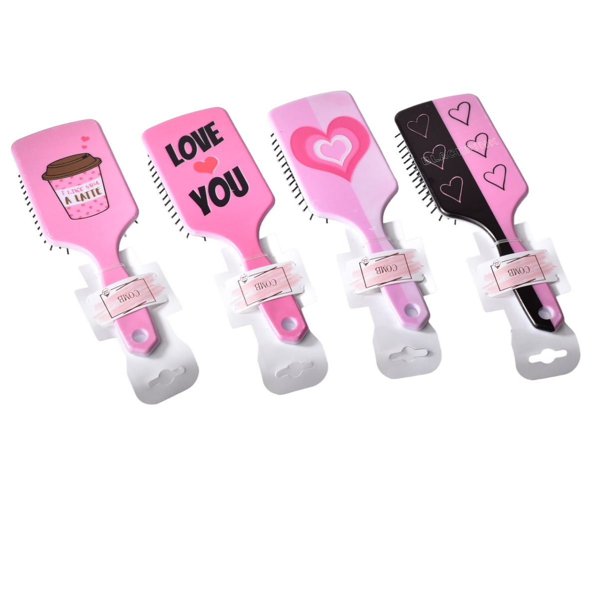 cepillo plastico para cabello varios diseños dim:7x24x4