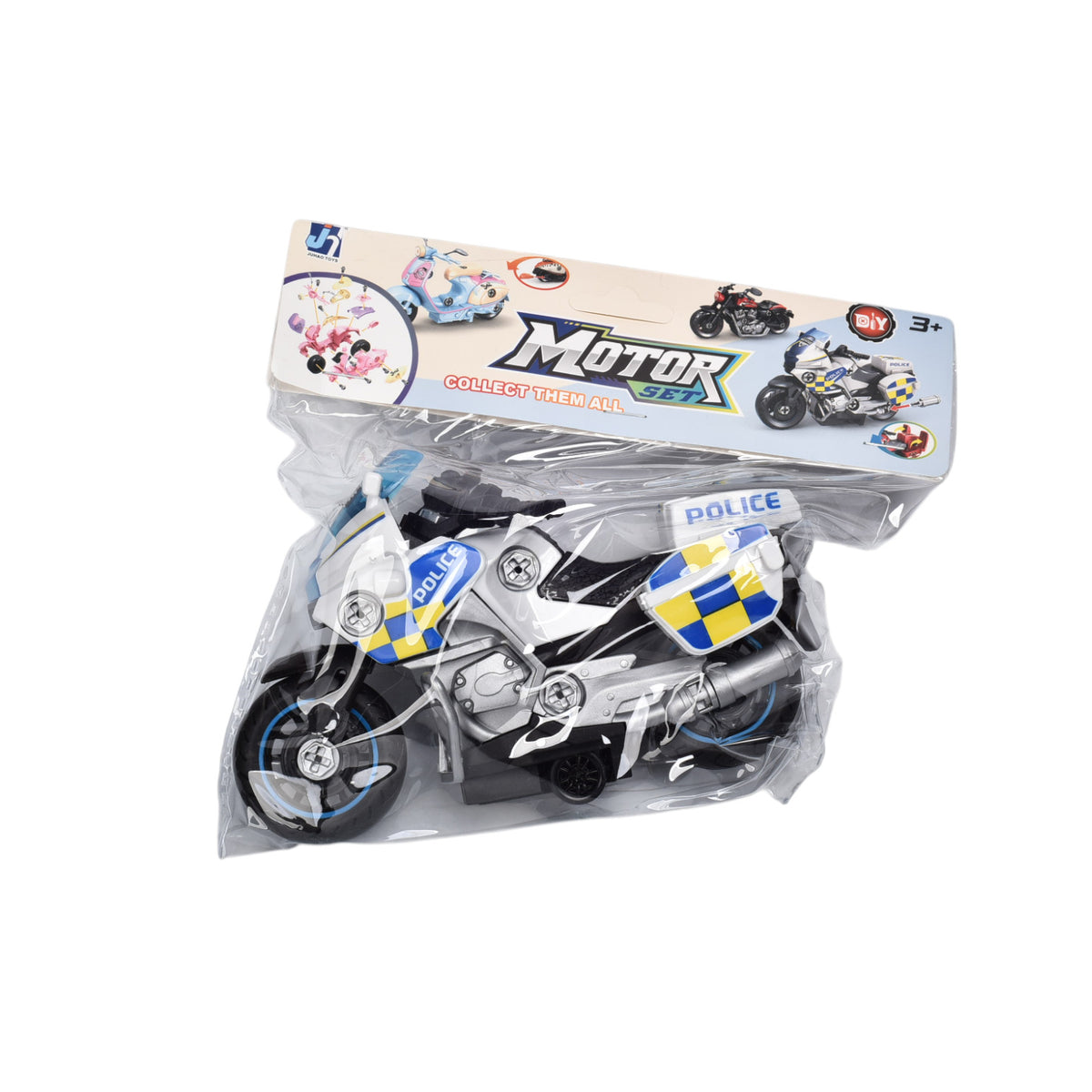 juguete moto armable con accesorios para niños dim:17x20x8