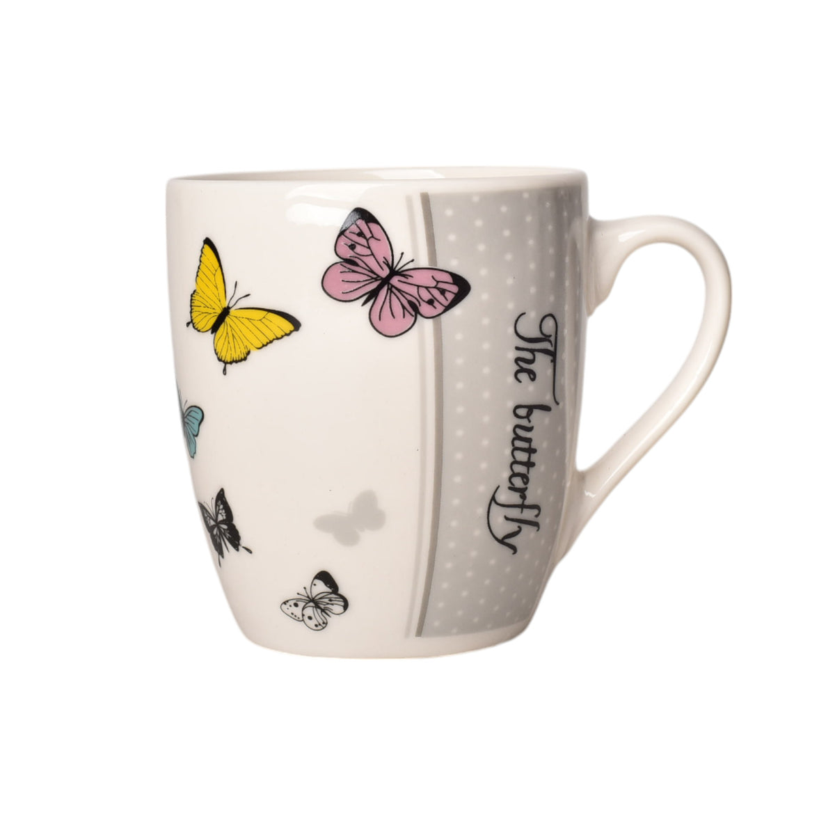 mug pocillo ceramica diseño de mariposas 200ml dim:7x7x8