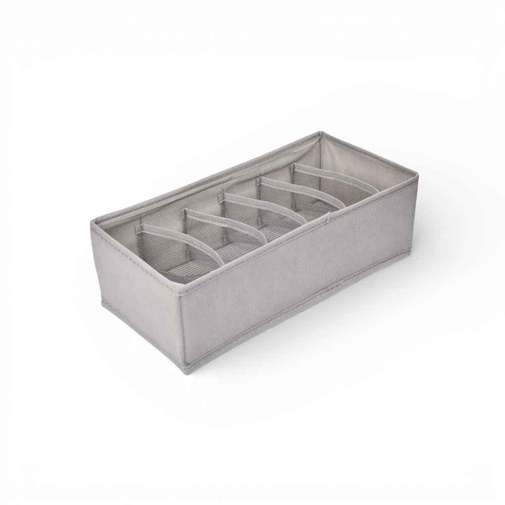 organizador de ropa con 6 divisiones fibra poliester dim:32x15x10