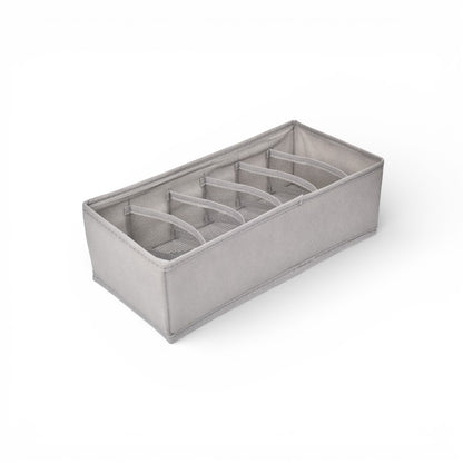 ORGANIZADOR DE ROPA CON 6 DIVISIONES FIBRA POLIESTER DIM:32X15X10