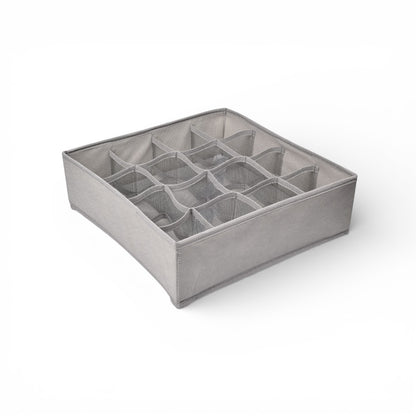 ORGANIZADOR DE ROPA CON 16 DIVISIONES FIBRA POLIESTER DIM:32X32X10
