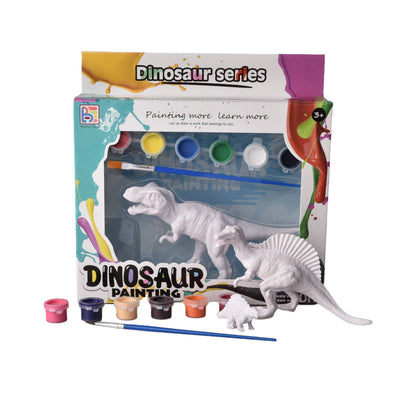 SET KIT DE PINTAR DINOSAURIO CON TEMPERAS