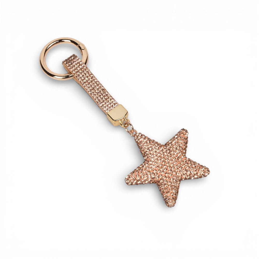 llavero resina y metal estrella dim:5x5x1