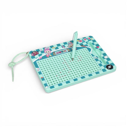 TABLERO MAGNETICO AZUL VERDE CON LAPIZ PLASTICO Y METAL DIM:14X20