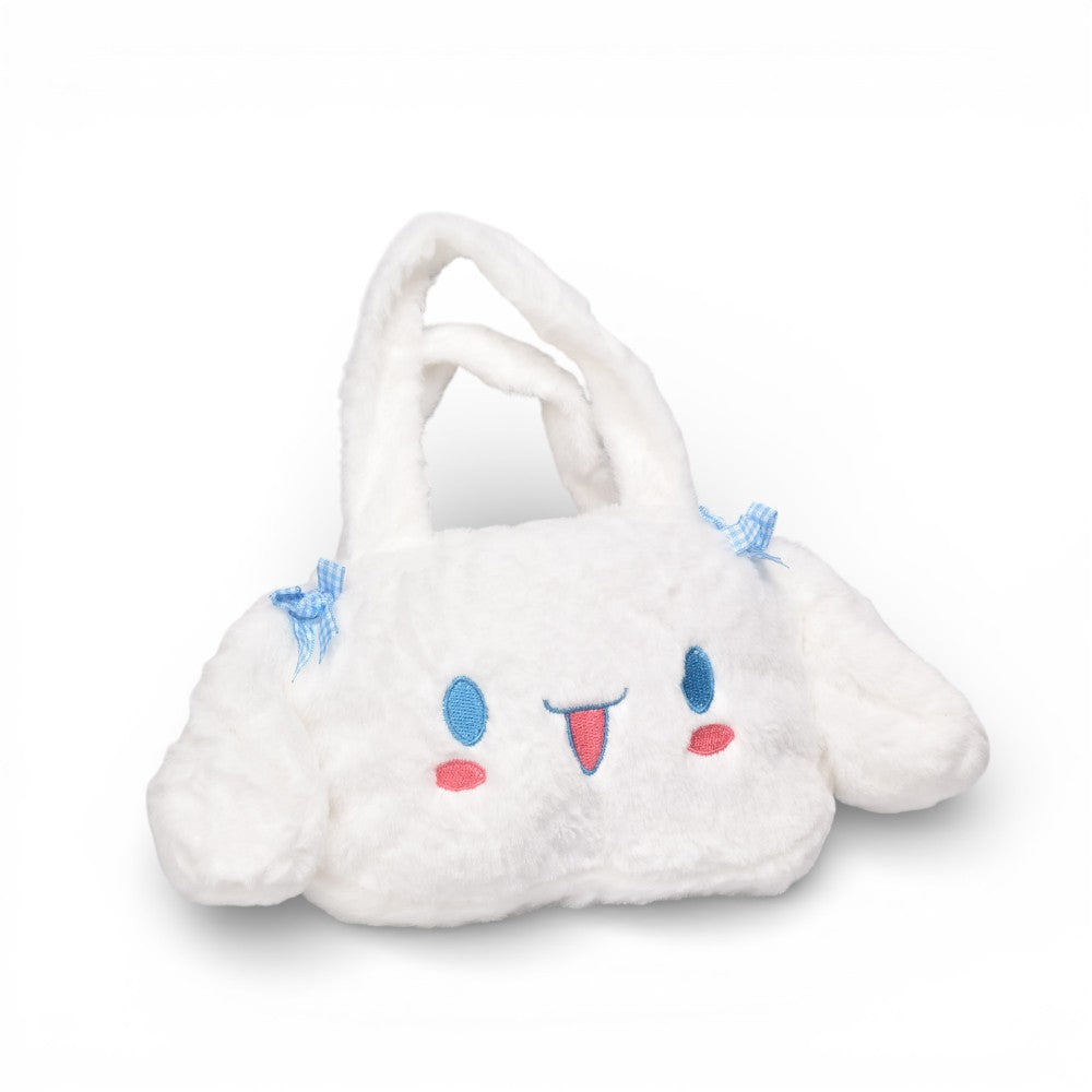 bolso cartera personaje blanco poliester peluche dim:20x14x3