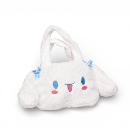 BOLSO CARTERA PERSONAJE BLANCO POLIESTER PELUCHE DIM:20X14X3