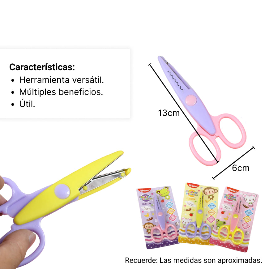 tijeras zigzag  dim:9*17.5cm