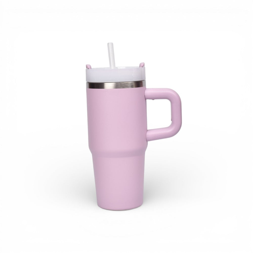 termo acero inoxidable con tapa y pitillo 420ml dim:7x7x18