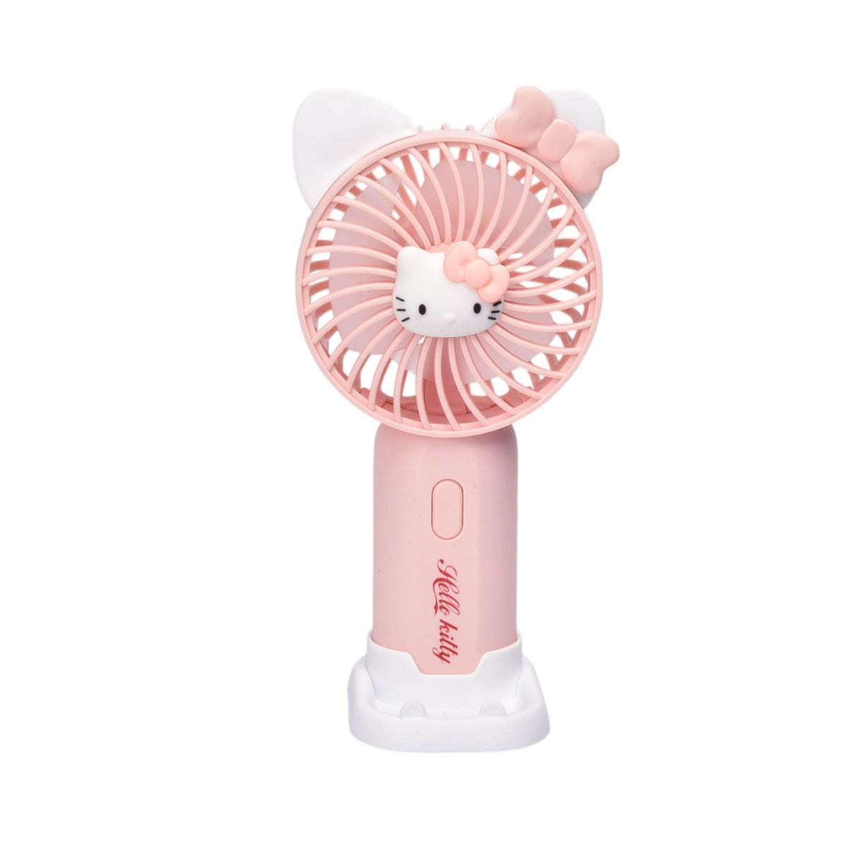 ventilador personaje azul lila rosado con cable dim:11x4x17