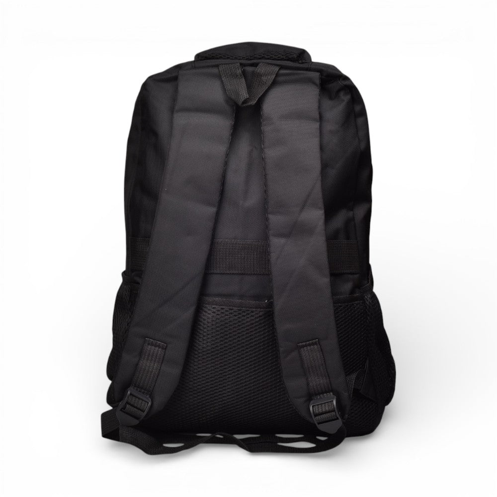 maleta morral color negro sintetico dim:42x32x12