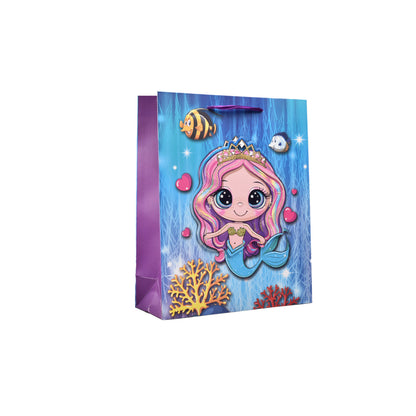 BOLSA REGALO EN PAPEL SIRENA TAMAÑO MEDIANO