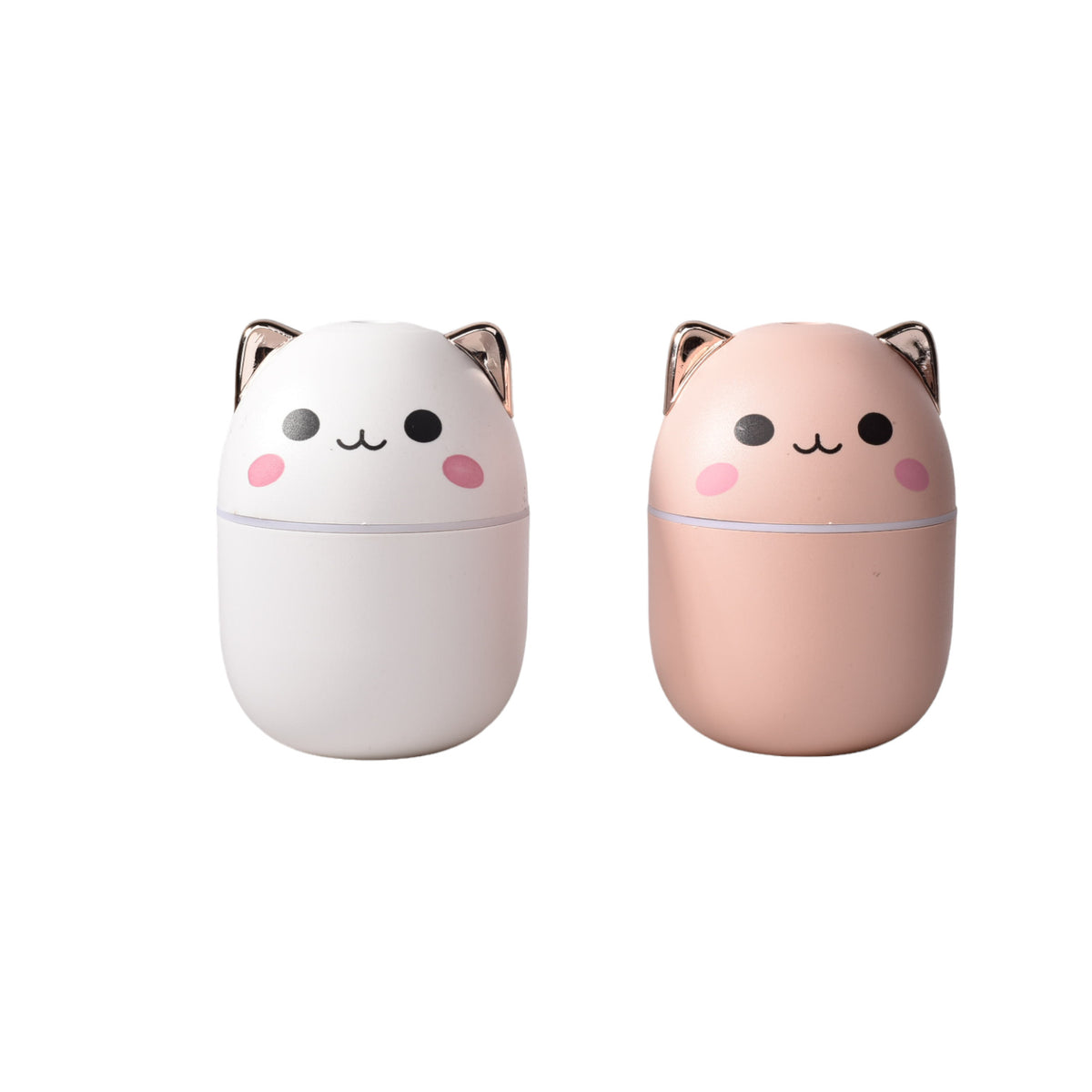 humidificador forma gato recargable con cable usb plastico