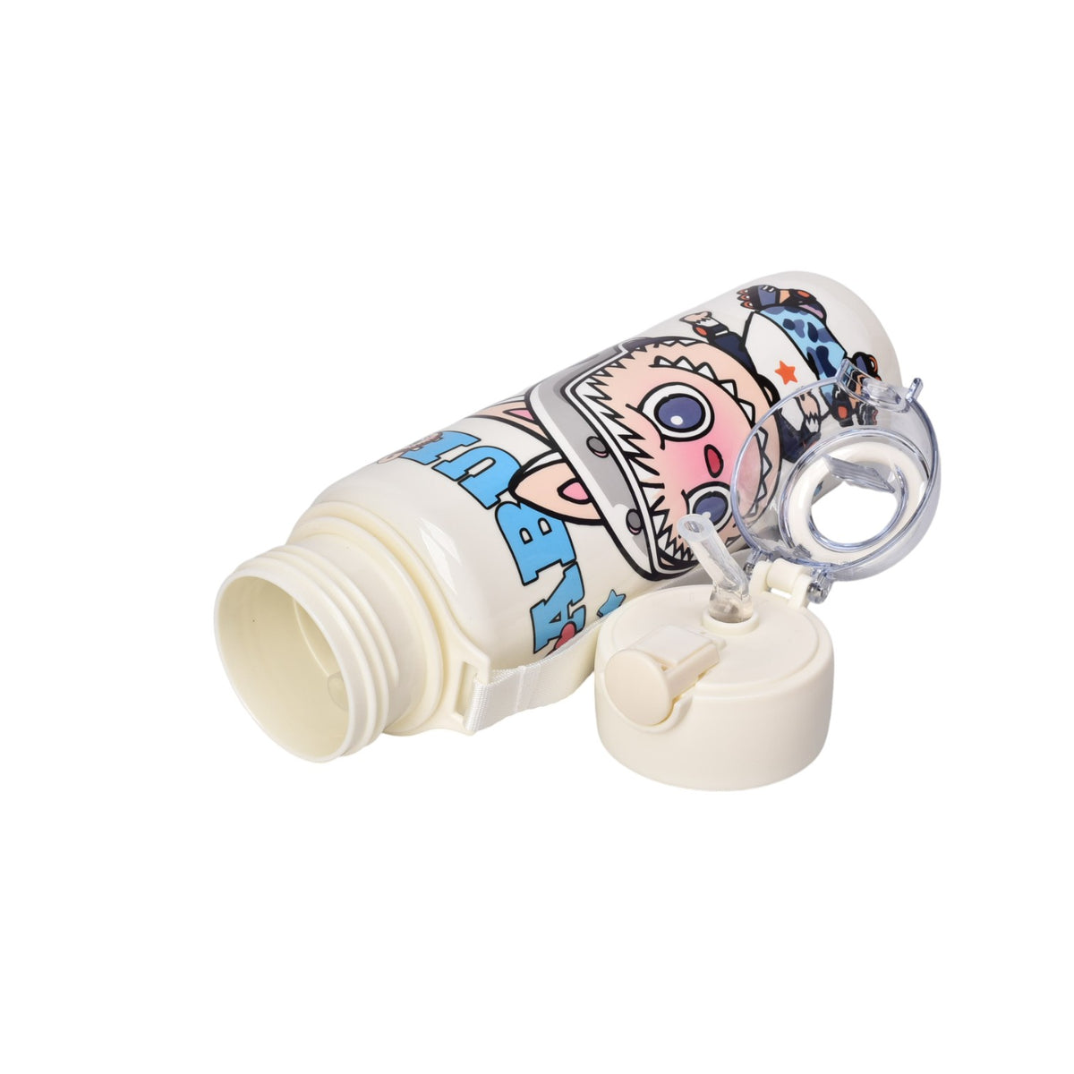 botella de agua 700ml personaje dim:6x6x25