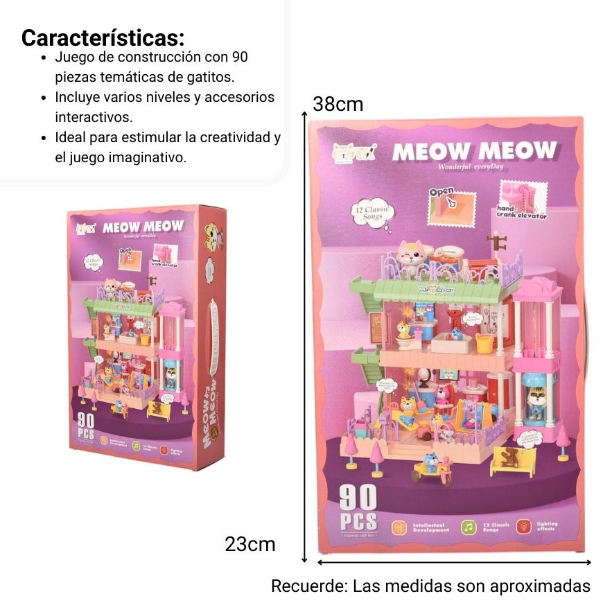 juguete casa de muñecas plastico niña armable dim:23x8x38