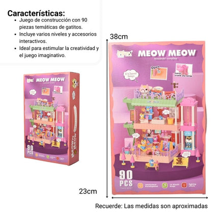 JUGUETE CASA DE MUÑECAS PLASTICO NIÑA ARMABLE DIM:23X8X38