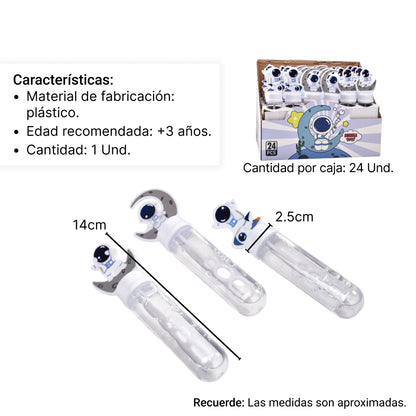 BURBUJERO PEQUEÑO FORMA DE ASTRONAUTA