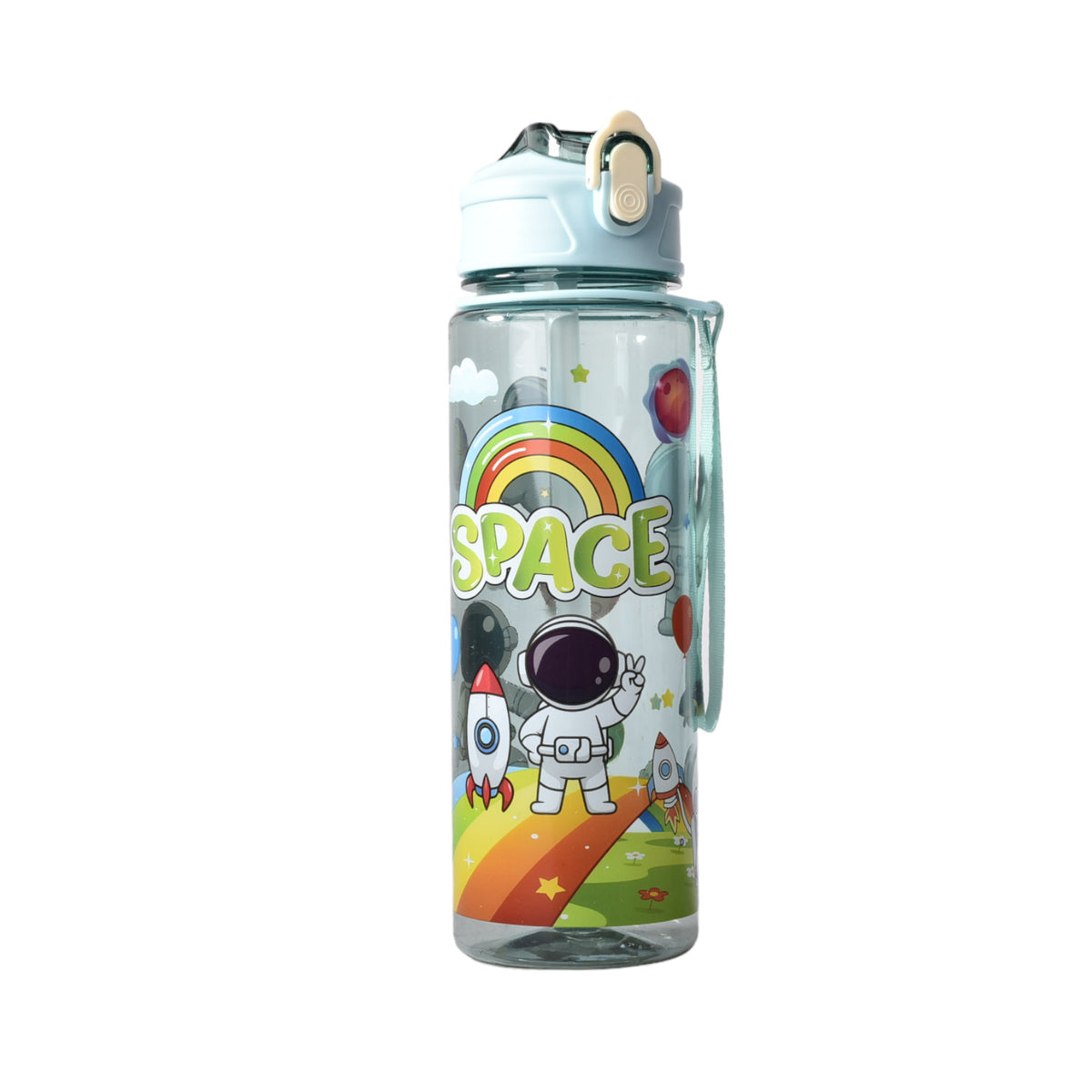 botella de agua 650ml plastico astronauta
