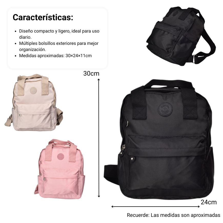 maleta morral pequeño poliester dim:30x24x11