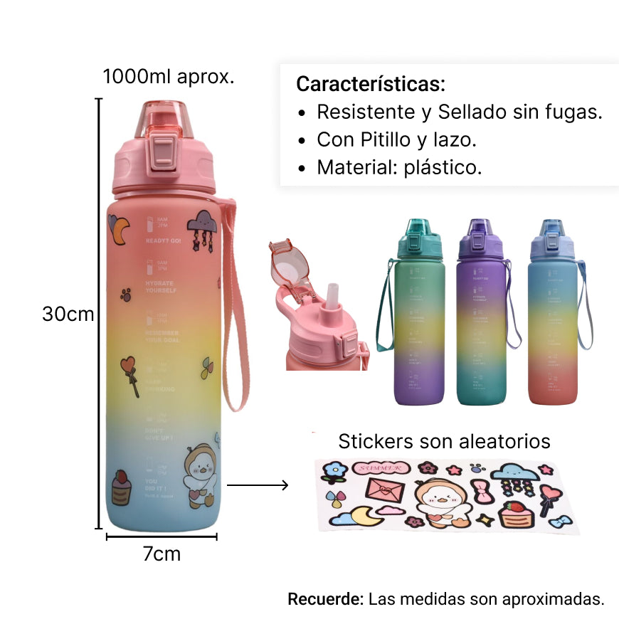 botella de agua 1000ml