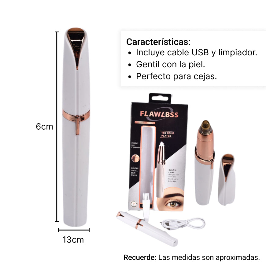 depilador cejas  con usb dim:12cm (m1003)