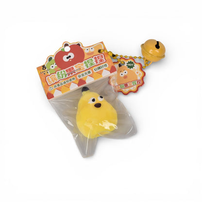 SQUISHY ANTI ESTRÉS FORMAS FRUTAS ELASTICO  DIM:4X4X1