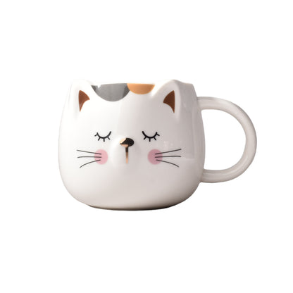 MUG POCILLO CERAMICA DISEÑO DE GATO DE 320ML DIM:8X13X8