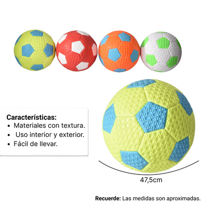 BALON DE FUTBOL JUGUETE DEPORTE JUEGO VARIOS COLORES DIM:15x
