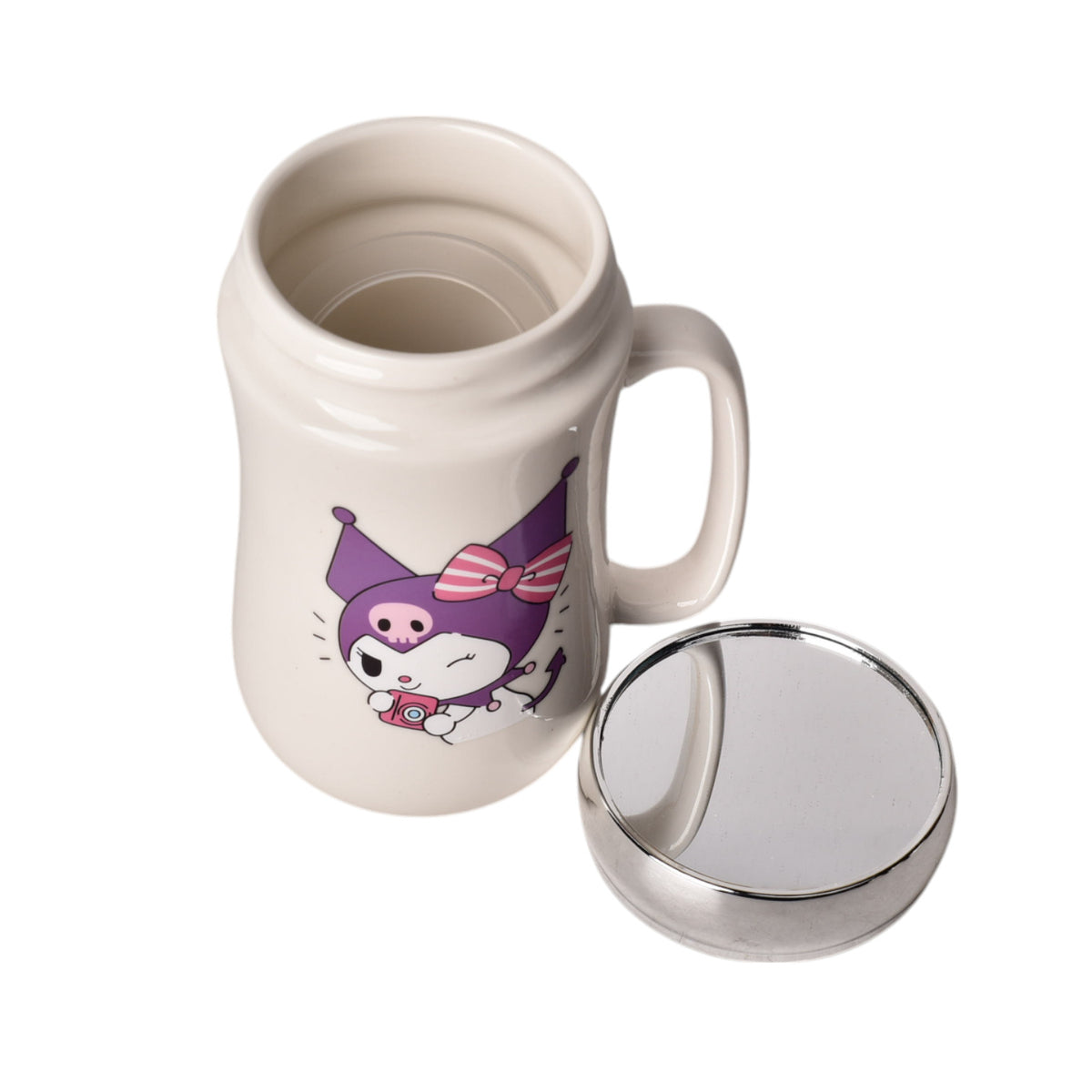 mug pocillo kuromi personaje 420ml dim:7x7x14