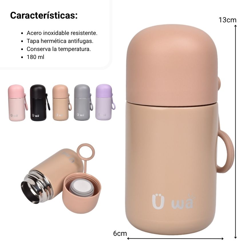 termo acero inoxidable 180ml