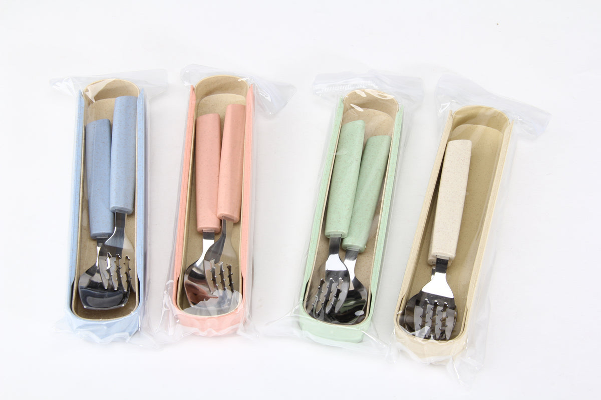 cubiertos estuche set utensilios