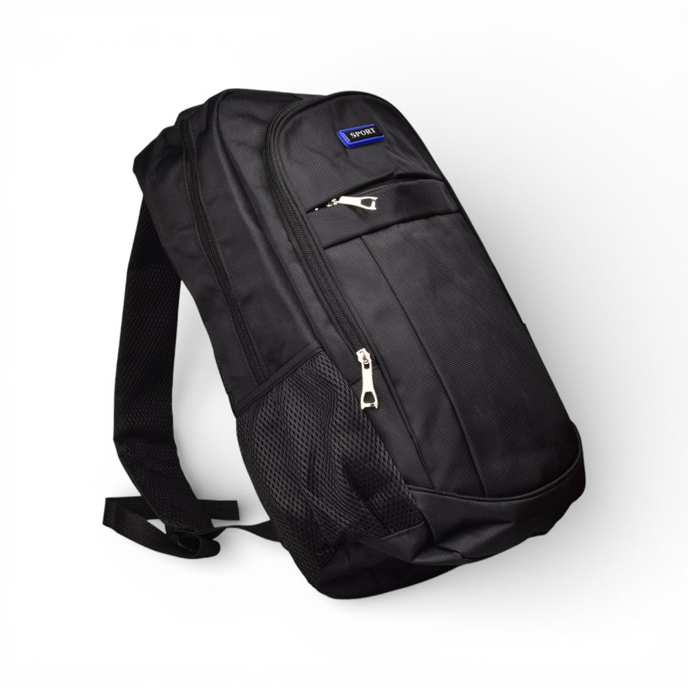maleta morral color negro sintetico dim:42x32x12