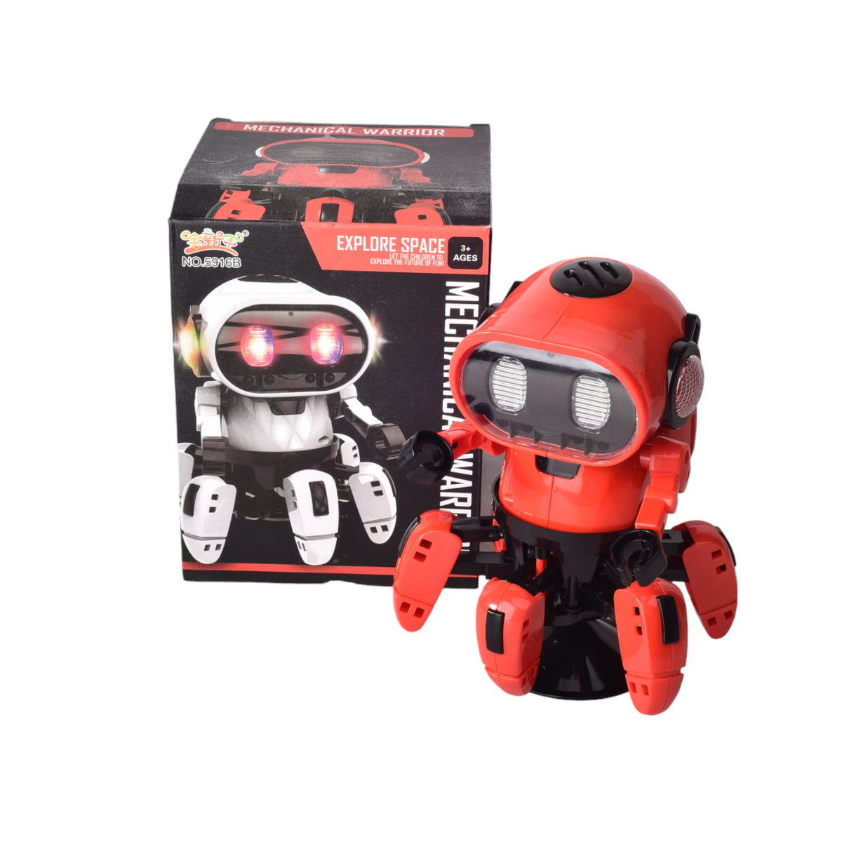 robot con luces sonido y movimiento juguete