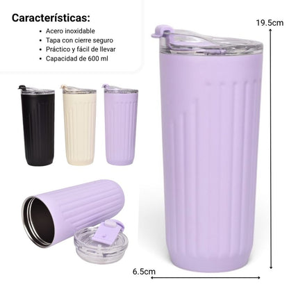 TERMO ACERO INOXIDABLE 600ML