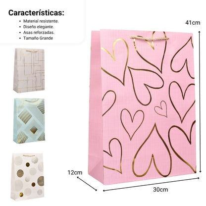 BOLSA REGALO L QZG-3349A-4 DIM:30C41,5C12CM