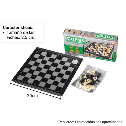 AJEDREZ MAGNETICO PLASTICO DIM:19*10