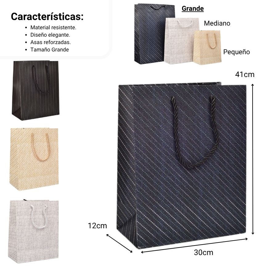 bolsa regalo l qzhzd-9135a-2 dim:30x41,5x12cm