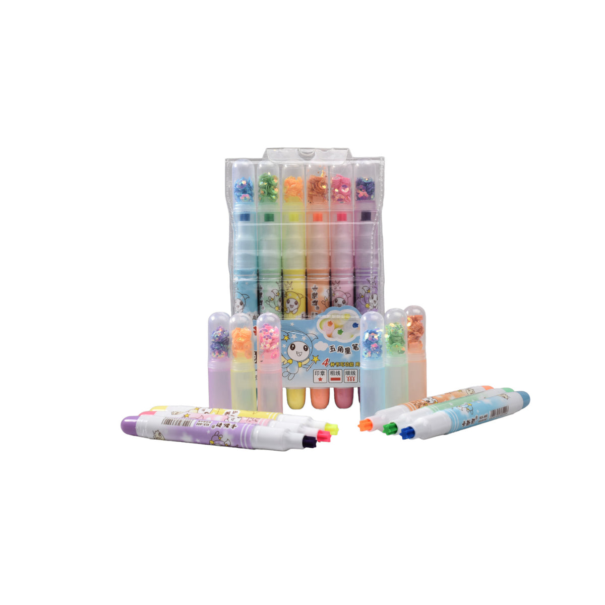 resaltador x 6 pcs