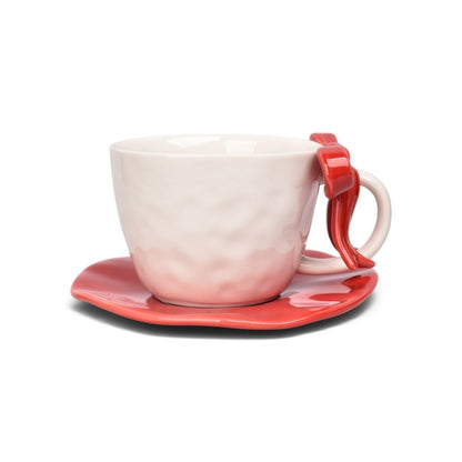 POCILLO SET CON PLATO 330ML CERAMICA