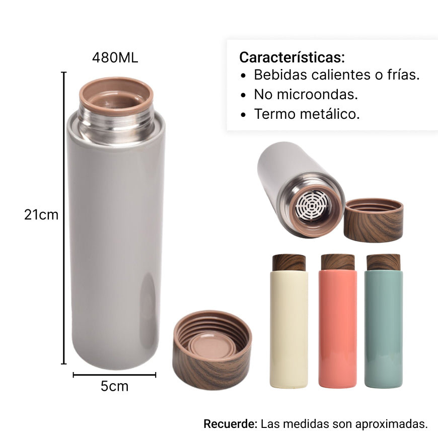 termo metalico 400ml
