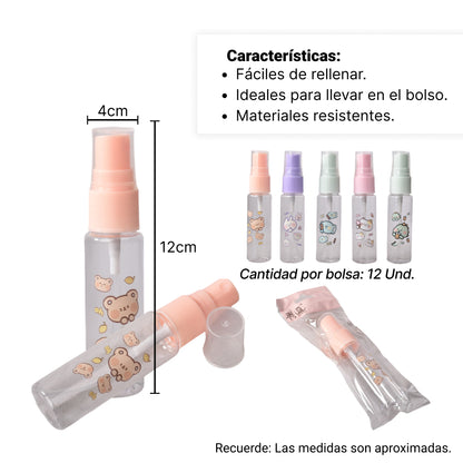 ATOMIZADOR PLASTICO 25ML DIM: 11X2X2