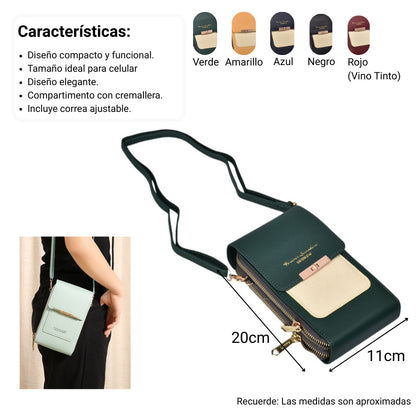 BOLSO BILLETERA DAMA SINTETICO DIM:20X11X5