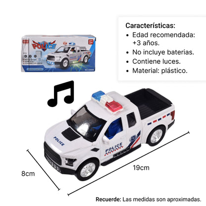 JUGUETE CARRO POLICIA LUCES
