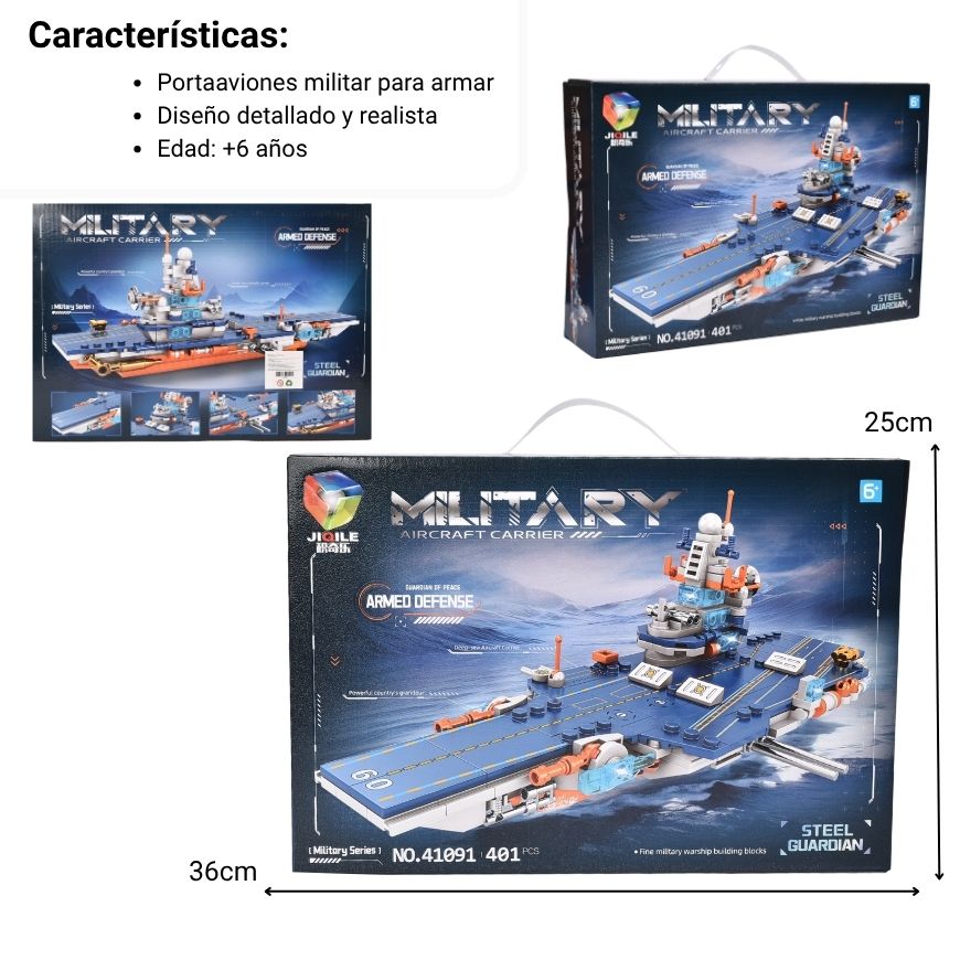 juguete porta aviones armable dim: 104*51.5*78cm