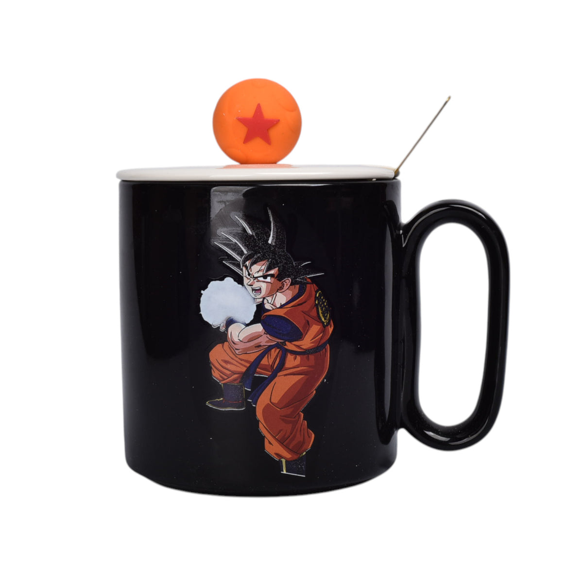 mug pocillo ceramica personaje con tapa de 420ml